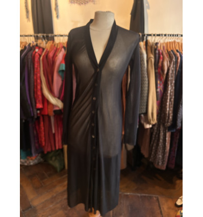 Gilet long/veste mesh Jean Paul Gaultier vintageTL noir(e)