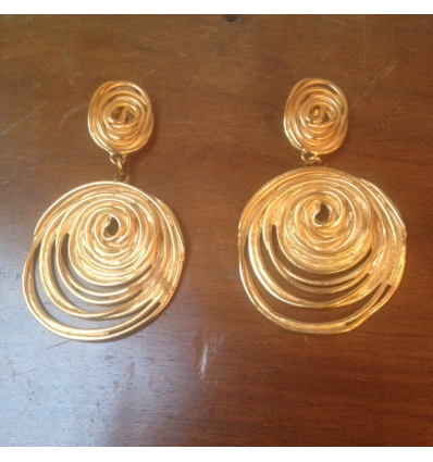 Paire de clips Balenciaga vintage
