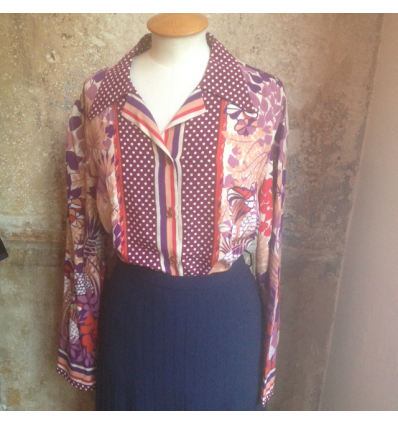 Blouse LANVIN vintage soie TM