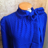 Blouse Saint-Laurent soie bleue 