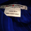 Blouse Saint-Laurent soie bleue 