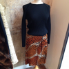 Jupe Saint-Laurent vintage léopard