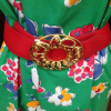 Ceinture vintage Nina Ricci cuir rouge