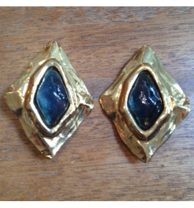 Paire de clips Yves Saint-Laurent vintage