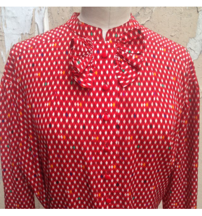 Blouse Nina Ricci vintage arlequin