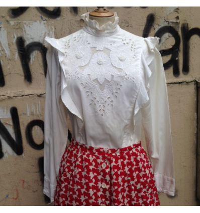 Top dentelle esprit victorien