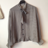Blouse CELINE vintage soie rayures