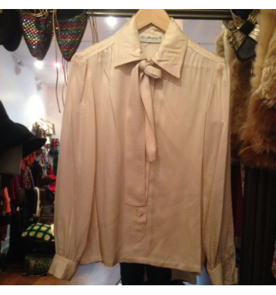 Blouse GIVENCHY soie vintage monogramme