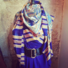 Chale Yves Saint-Laurent lurex russe