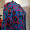 Pull long laine vintage imprié taille S