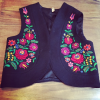 Gilet sans manche gipsy bulgare brodé