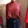 Blouse Valentino vintage soie imprimée T40