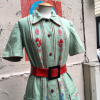Robe Emmanuelle Khanh brodée main T38