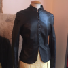 Veste Valentino cuir noire T36 ou petit 38