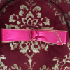 Ceinture cuir metalisé rose YVES SAINT LAURENT VINTAGE