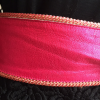 Ceinture cuir metalisé rose YVES SAINT LAURENT VINTAGE