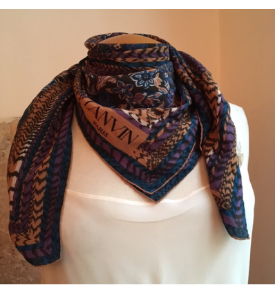 Carre LANVIN vintage soie