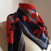Carre soie vintage BALENCIAGA fleurs