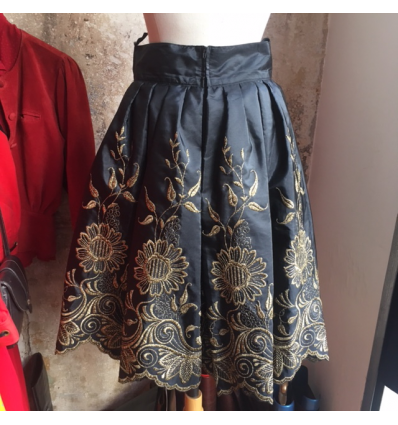 Jupe Taille haute taffetas jupon