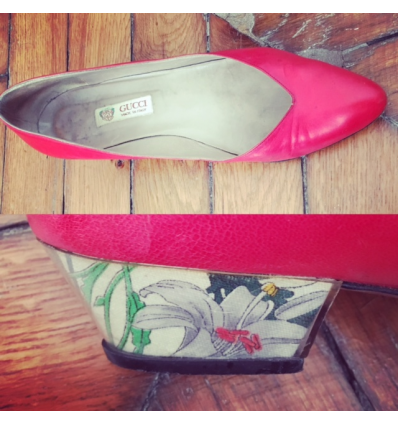 Paire d'escarpins GUCCI vintage