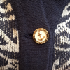 Gilet vintage HERMES taille 40 imprimé marin