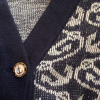 Gilet vintage HERMES taille 40 imprimé marin