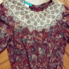 Robe soie Cacharel vintage dentelle
