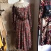 Robe soie Cacharel vintage dentelle
