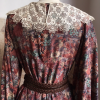 Robe soie Cacharel vintage dentelle