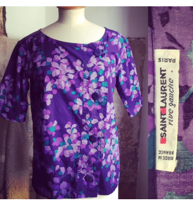 Blouse Saint-Laurent vintage taille unique liberty