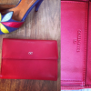 Porte-monnaie Valentino vintage cuir rouge