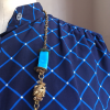 Blouse Saint-Laurent vintage soie bleue