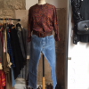Blouse Saint-Laurent vintage folk T34