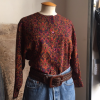Blouse Saint-Laurent vintage folk T34