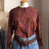 Blouse Saint-Laurent vintage folk T34