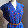 Robe GIVENCHY vintage en soie imprimé étoiles T36