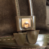 Besace CELINEvintage daim et cuir vernis