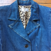 Veste vintage MISS VALENTINO LEOPARD T38