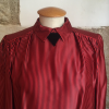 Blouse soie VALENTINO vintage rayures TM