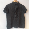 Blouse soie Saint-Laurent vintage pois T38