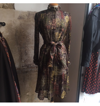 Tunique ou sur-robe soie Louis Feraud vintage
