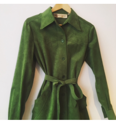 Robe Pierre Balmain vintage suedine T40