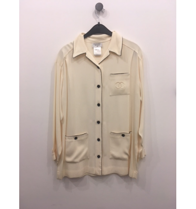 Veste CHANEL vintage crepe T