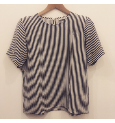 Blouse Yves Saint-Laurent vintage rayures T38 environ