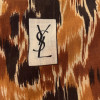 Carre YVES SAINT LAURENT vintage imprimé fauve