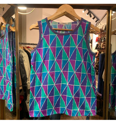 Débardeur Saint Laurent vintage arlequin