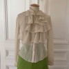 Blouse Valentino jabots froufrou TS