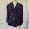 Chemise/Veste soie vintage Ted Lapidus