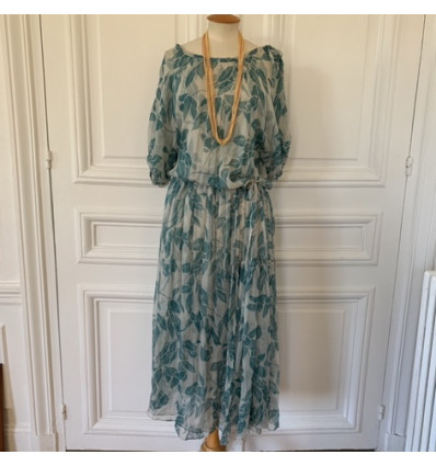 Robe Cacharel vintage mousseline de soie T38