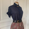 Blouse polo Celine vintage rétro T42
